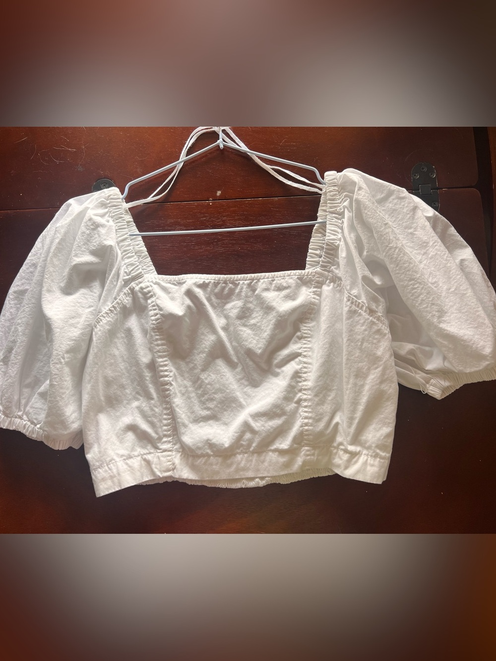 Aerie puff sleeve crop top